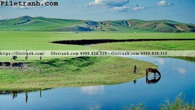 File gốc phong canh thao nguyen Mong Co 164 (in lụa) tranh thuận buồm