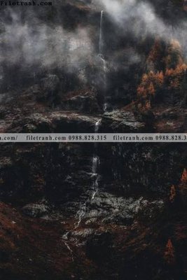 File tranh gốc phong canh tranh don dang dung 521 (bản quyền) file PSD