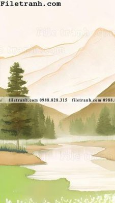 Download file gốc phong canh tranh son dau ve tay 114 (in lụa) tranh 3D