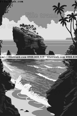 File tranh gốc in trần nhà phong canh truu tuong vector 1502 3D