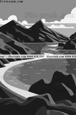 Download file gốc phong canh truu tuong vector 1554 (in lụa) nghệ thuật