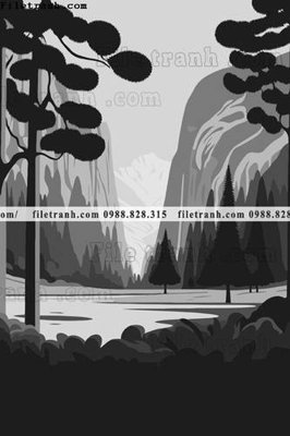 File tranh trang trí phong canh truu tuong vector 1595 (file gốc)