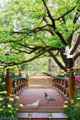 Tải xuống file tranh gốc File phong thủy đứng thác nước PTD360 (PSD/TIFF)