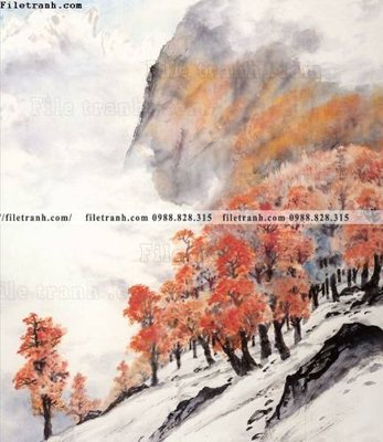 Download file tranh thuy mac trung quoc 196 (file gốc PSD)