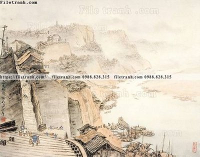 File tranh ảnh gốc thuy mac trung quoc 202 dùng cho in khổ lớn