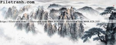 Tải file thuy mac trung quoc dep 100 (PSD) cho in tranh 3D