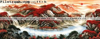 File gốc thuy mac trung quoc mau do 128 (trang trí) cho phòng khách