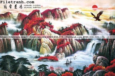 File tranh thuy mac trung quoc mau do 141 (gốc) chủ đề tĩnh vật