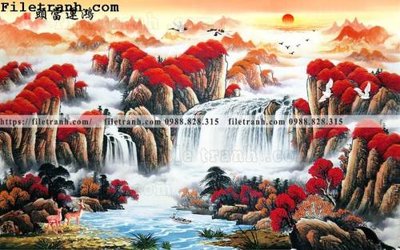 Tải file thuy mac trung quoc mau do 144 (PSD) cho in ấn quảng cáo