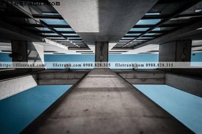 File tranh toa nha hinh hoc ngang 175 (gốc) in backlit film