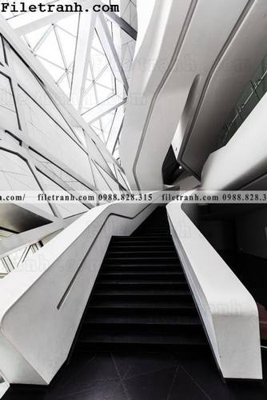 File tranh toa nha hinh hoc thang dung 205 (gốc) in trên kính