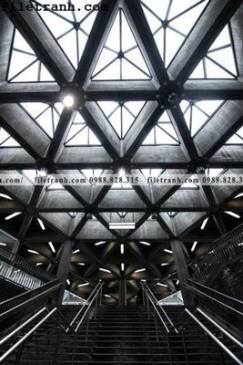 File tranh in mica toa nha hinh hoc thang dung 227 (độ phân giải cao)