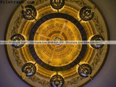 File tranh tran mau vang sang trong 106 (gốc) phong cách tối giản