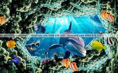 File in ấn tranh 3D the gioi duoi nuoc dai duong 156 chuyên nghiệp