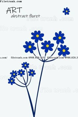 File gốc tranh Klein Phap xanh 505 (ảnh chi tiết) để in ấn