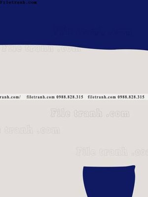 File tranh trang trí tranh Klein Phap xanh 521 (tải file gốc)