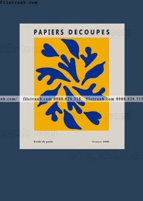 File tranh gốc tranh Klein Phap xanh 522 (bản quyền) Filetranh.com