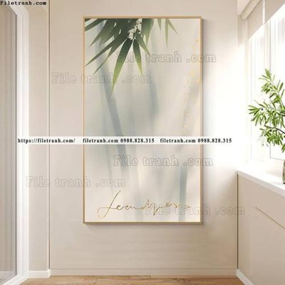 Ảnh gốc tranh bambo cay truc kieu moi 504 (siêu chi tiết) để in ấn