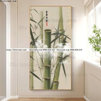 File tranh trang trí tranh bambo cay truc kieu moi 523 (tải file gốc)