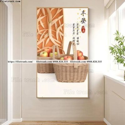 Tải file tranh binh hoa qua man trung quoc 500 (gốc) chủ đề phong thủy