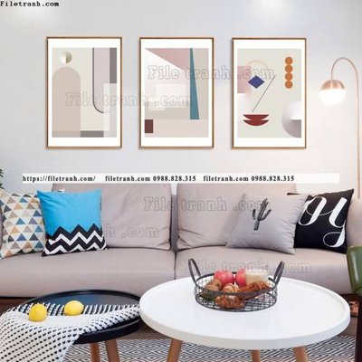 Tải file gốc tranh bo 3 tam hinh hoc truu tuong 505 (in khổ lớn) không mờ