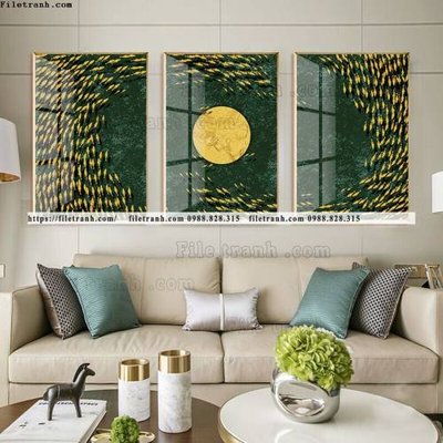 File tranh trang trí tranh bo 3 tam pha le guong 516 (tải file gốc)