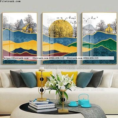 Download file tranh bo 3 tam pha le guong 520 (chuẩn in) chất lượng cao