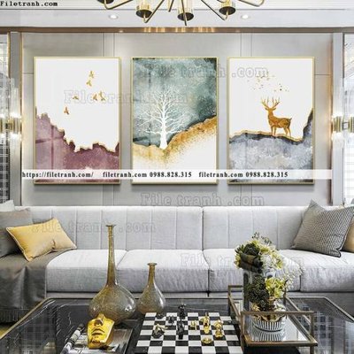 Ảnh gốc tranh bo 3 tam pha le guong 521 (siêu chi tiết) để in ấn