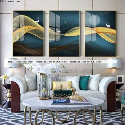 File in mica tranh bo 3 tam pha le guong 581 (bản gốc) sắc sảo