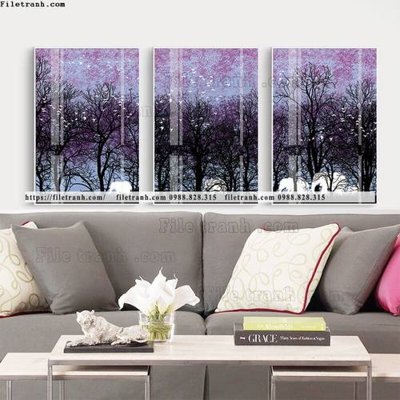 File tranh gốc tranh bo 3 tam pha le guong 648 (bản quyền) độc đáo