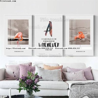 File ảnh tranh bo 3 tam pha le guong 727 (gốc) dùng in Pano