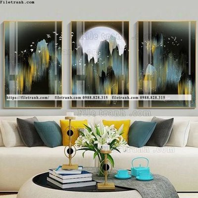 File gốc tranh bo 3 tam pha le guong 753 (thiết kế) độc quyền