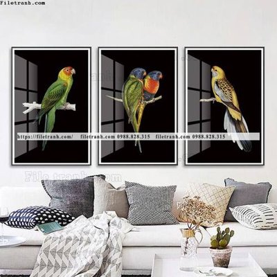 File PSD tranh bo 3 tam pha le guong 755 (gốc) cho designer