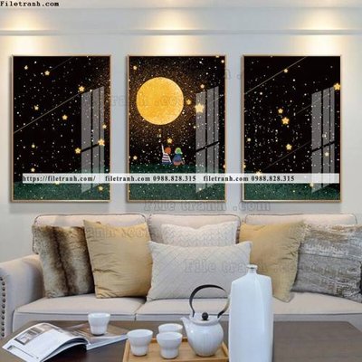 Download file gốc tranh bo 3 tam pha le guong 828 (in mica) trang trí