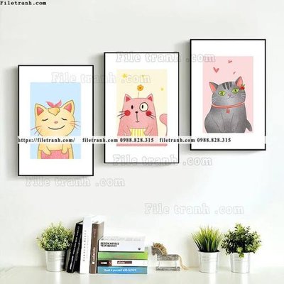 Download file tranh bo 3 tranh hoat hinh tre em ngho nghinh 526 (chuẩn in) tranh bo 3 tranh hoat hinh tre em ngho nghinh 526