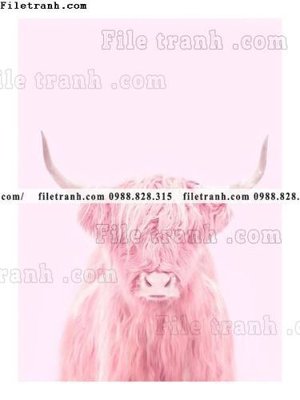 File tranh tranh bo bac au tuoi moi 671 (bản gốc) in lụa dán tường