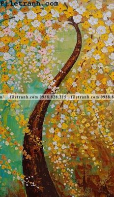 File PSD tranh cay tien hoa mai tai loc 109 (bản gốc) đã tách nền