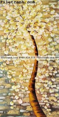 Mua file tranh gốc tranh cay tien hoa mai tai loc 121 tại Filetranh.com