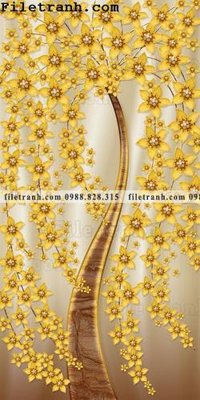 Tải file tranh cay tien hoa mai tai loc 145 (ảnh gốc) in gạch men