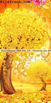 Tải file gốc tranh cay tien hoa mai tai loc 168 (bản PSD) gốc