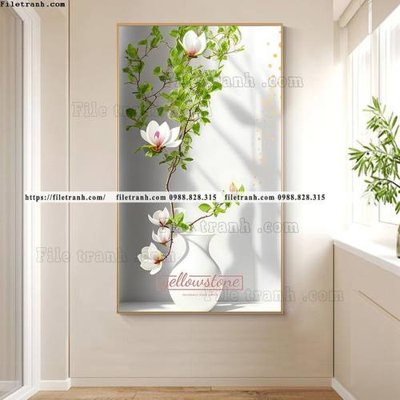 Download file tranh cay xanh tuoi va co day leo 505 (gốc) in mica ốp bếp