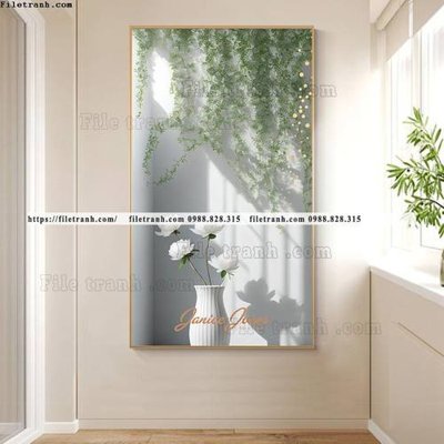 File in mica tranh cay xanh tuoi va co day leo 512 (ảnh gốc) đẹp