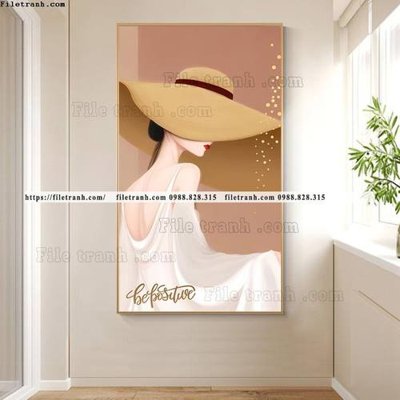 Tải file gốc tranh chan dung co gai truu tuong 543 (để in lụa)