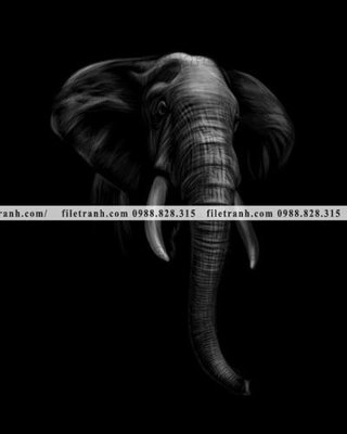 File gốc tranh chan dung dong vat den trang 1536 (PNG) nền trong suốt