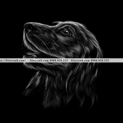 File gốc tranh chan dung dong vat den trang 1549 (thiết kế) độc quyền