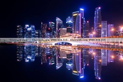 File in lụa tranh chup anh thanh pho dang ngang 301 (phong cảnh) tranh chup anh thanh pho dang ngang 301