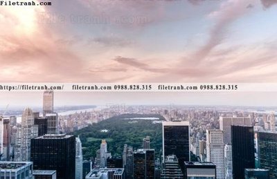 File ảnh tranh chup anh thanh pho dang ngang 304 (gốc) dùng in Pano