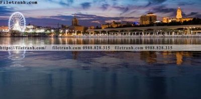 Download file gốc tranh chup anh thanh pho dang ngang 317 (in lụa) tranh 3D