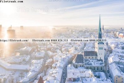 File tranh trang trí tranh chup anh thanh pho dang ngang 335 (tải file gốc)