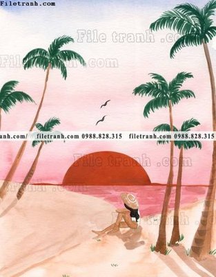 Tải file PSD tranh co gai truu tuong bac au 606 (nguyên layer) để in